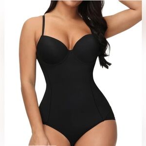 Plain Underwire Shape wear Bodysuit